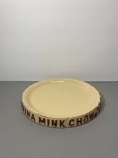 Vintage Ralston Purina Mink Chow Advertising Watt Pottery Bowl Feed Tray picture