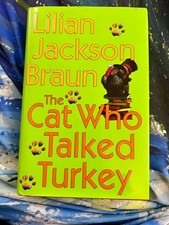 THE CAT WHO TALKED TURKEY LILIAN JACKSON BRAUN HARDCOVER BRAND NEW **FREE SHIP** picture