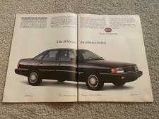 Vintage 1986 AUDI 5000CS LIMITED EDITION PRINT AD picture