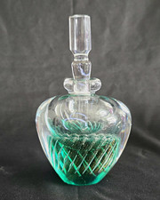 (699) Vintage Signed Maytum Studios 1990 Perfume Bottle In Vivid Green picture