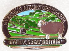 Overseas Adventure Travel Pinback Button Idyllic Great Britain picture