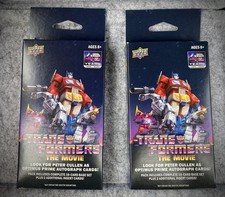 TRANSFORMERS THE MOVIE 40TH Upper Deck Trading Cards  (2 sealed hanger boxes) picture