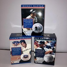 Lot 3 VINTAGE NEW Limited Replica Baseball Autograph MANTLE, ROBINSON, GRIFFEY picture
