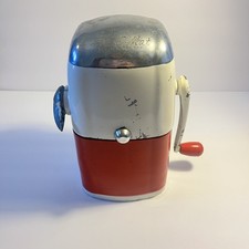 Rival Ice-O-Mat Vintage Retro Ice Crusher Red White Chrome 1950s  picture