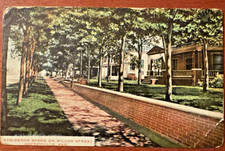 1909 Coffeyville Kansas KS Vintage Postcard Residence Scene Willow Street Posted picture