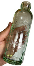 Antique 1890 Lakeside Bottling Chicago Illinois Blob Top Blobtop Bottle 10 Sided picture