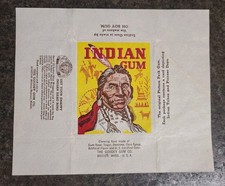 1947 Goudey OH BOY Indian Gum Wax Pack Wrapper Beautiful Condition NO RIPS  picture
