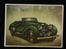 Lagonda Drophead Coupe 1939 Vintage 1950s Dutch Trading Card picture