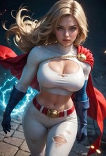 PowerGirl Glossy Poster 24X36  picture