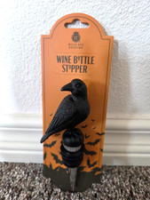 Wild Eye Designs Halloween Seasonal Wine Bottle Stopper BLACK CROW picture