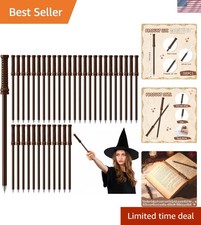 Durable 100 Pcs Wizard Wand Pens with Caps - Ideal for Halloween Celebrations picture