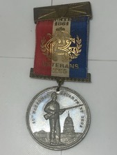 Vintage Original Washington GAR Ribbon & Medal 26th National Encampment 1892 picture