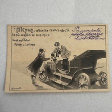 Fabbre & Gagliardi Vintage Car Advertising Postcard Alcyon Car Vintage Italian picture
