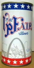 1982 VP FAIR BEER Heritage of St Louis ss CAN, ARCH, HORSE Schell MINNESOTA 1/1+ picture