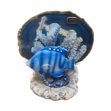 Oregon Coast Fish Resin Tea Light Candle Holder Blue/Gray 3D Effect Sea Life picture