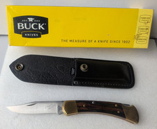 2011 Buck 110 Knife Signed Chuck Buck with Box & Sheath Folding Hunter picture