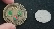 VINTAGE 14th Military Police Brigade Maneuver Support Center MP Challenge Coin picture