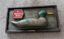 Vintage Meister Bräu Mallard Duck Beer Sign picture