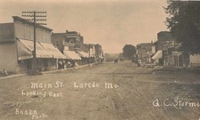 1910s RPPC Photo Postcard Main Street Scene Laredo Missouri Storefronts Baker picture