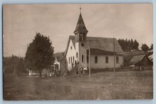Falls City Oregon OR Postcard RPPC Photo Methodist Church c1910's Antique picture