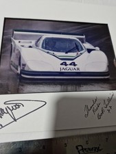 Group 44 Jaguar 5x7 Photo 8x10 Matted - SIGNED by Bob Tullius and Hurley Haywood picture