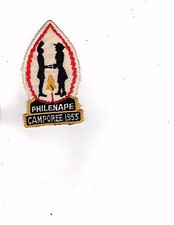 Philenape BSA  boyscouts  1955 CAMPOREE badge with date  (kw  picture