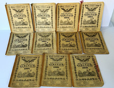 Vintage Lot 11 J. Gruber's Hagerstown Town and Country Almanacks 1900-1910 Run picture