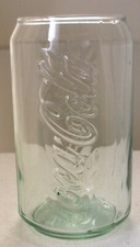 Coca Cola Coke Ltd Edition Collectable Clear Glass - Can Shape 12oz Brand New picture