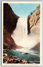 Great Falls from Below Yellowstone Park Wyoming Haynes No. 150 c1910 Type C picture