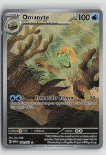Omanyte Illustration Rare Holo MEW 180/165 NM picture