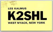 1969 K2SHL West Nyack NY Ham Radio QSL Postcard WA9UVJ Waukesha WI A27 picture