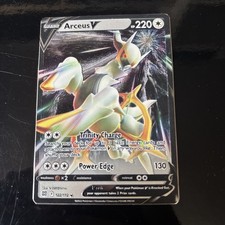 Pokemon TCG Arceus  V - (Metal Card) 122/172. picture