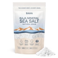 BAHA - Baja Mineral Sea Salt | Original Natural Grain Baha Mineral Gold Salt fro picture