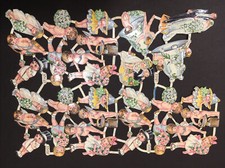 Vintage Germany AGPCO 33197 Victorian Wedding Cupid Die Cut Scrapbook picture