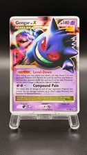 Pokémon Gengar TCG LV.X Platinum Arceus Holo Ultra Rare Card 97/99 - MP+ picture