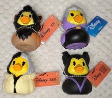 Disney Villains Rubber Ducks Cruella Scar Ursula Maleficent NEW 4pc Halloween picture