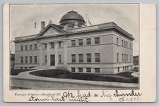 Carnegie Library Rockford Illinois Postcard 1906(?) Posted picture