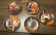 1854 Knowles Norman Rockwell Plates all 5 picture