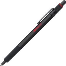 ROtring 600 Ballpoint Pen, Medium Point, Black Ink, Black Barrel, Refillable picture