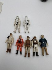 Vintage Kenner Star Wars Hoth Action Figures Lot of 7 1980 ESB No Weapons picture