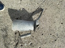 Vintage Galvanized Metal Oil Can Flexible gooseneck Spout 2 Quarts Liquid NYC PA picture