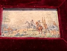 18C or 19C Hand Painted Battle Scene 7 Years War France Austria Britain Prussia picture