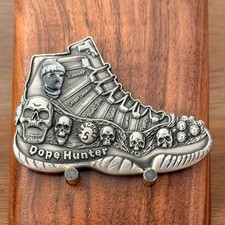 Dope Hunter Sneaker Shaped Challenge Coin  M#21 picture