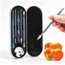 6Piece Stainless Steel Multi‑Purpose Iridescent Cleaning Tools for Manicure Pipe picture