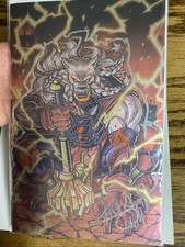 Kickstradomis 2025 NYCC Exclusive Battle Beast Foil Ltd 500 NM+ Signed  Remarked picture