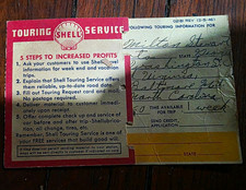 1950 SHELL Oil Touring Service Map Request Form Roberta Georgia to Washington DC picture