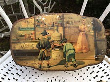 Rare Advertising Box Lithographed Sheet Metal Antoine Fils Modern Ink Ref J picture