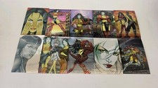 1998 Shi Mega Chromium Card Lot of 10 William Tucci 4in x 6in Anime Trading Card picture