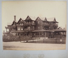 New York Mansion front back interior views 3 antique albumen photos by F.L Howe picture