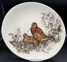 Vintage Oval Plate Johnson Bros Game Birds Woodcock picture
